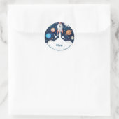 Sticker Rond Espace pour enfants merci (Sac)