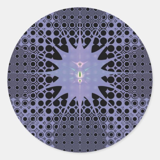 Sticker Rond Espace Violet (Devant)