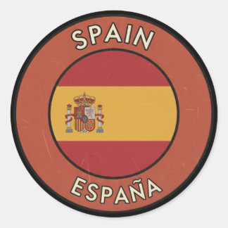 Sticker Rond Espagne
