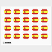 Sticker Rond Espagne (Feuille)