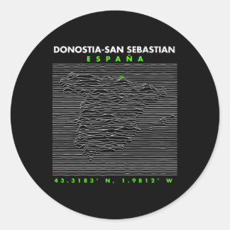 Sticker Rond Espagne Donostia-San Sebastian