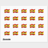 Sticker Rond Espagne - Drapeau (Feuille)