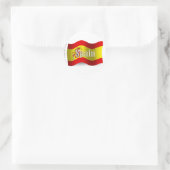 Sticker Rond Espagne - Drapeau (Sac)