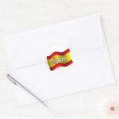 Sticker Rond Espagne - Drapeau (Enveloppe)