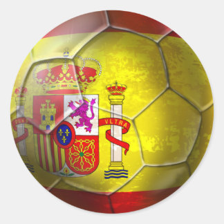 Sticker Rond Espagne Grunge ball drapeau espagnol cadeaux