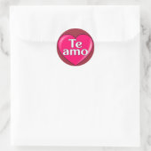 Sticker Rond Espagnol - Je vous aime (Sac)