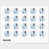 Sticker Rond Espagnol Sailor First Communion garçon (Feuille)