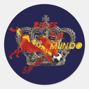 Sticker Rond Espana Reyes Del Mundo Toro Cadeaux Football
