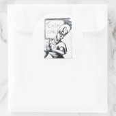 Sticker Rond Espèces uniquement (Sac)