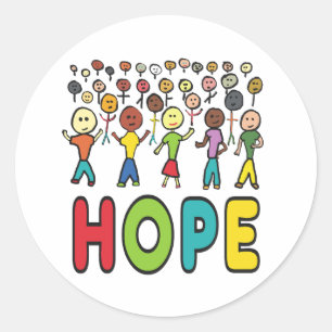 Sticker Rond Espoir
