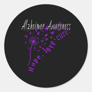 Sticker Rond Espoir Amour Guérison Sensibilisation à la maladie