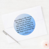 Sticker Rond Espoir de vie éternelle Titus de Noël 3-4 (Enveloppe)