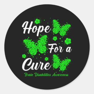 Sticker Rond Espoir D'Une Maladie Cervicale Cure, Mais
