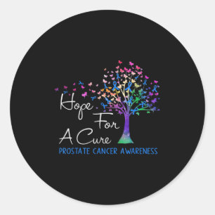 Sticker Rond Espoir D'Une Prostate Cure Cancer Sensibilisation
