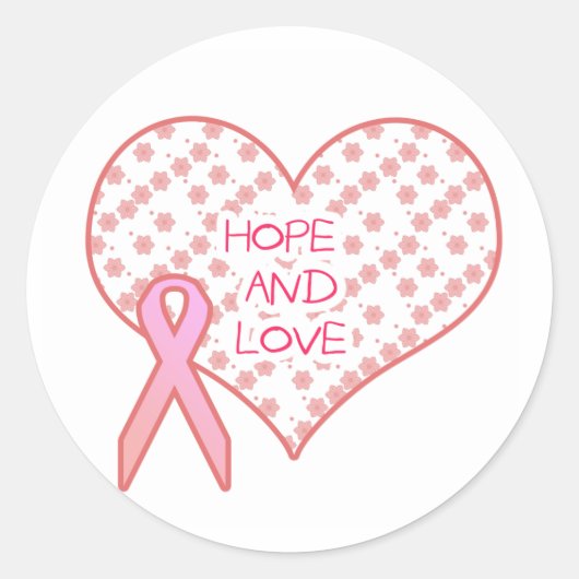 Sticker Rond Espoir et amour (Devant)