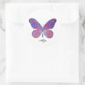 Sticker Rond Espoir papillon (Sac)