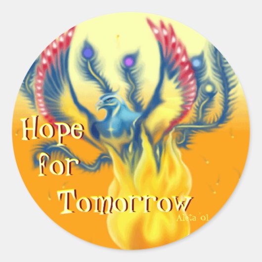 Sticker Rond Espoir pour demain (Devant)