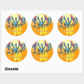Sticker Rond Espoir pour demain (Feuille)