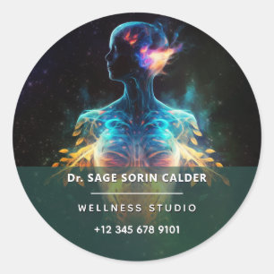 Sticker Rond Espoir Vivant   Énergie Spirituelle