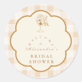 Sticker Rond Espresso Martini Love est en train de se préparer  (Devant)