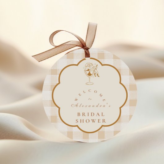 Sticker Rond Espresso Martini Love is Brewing Fête de Mariage