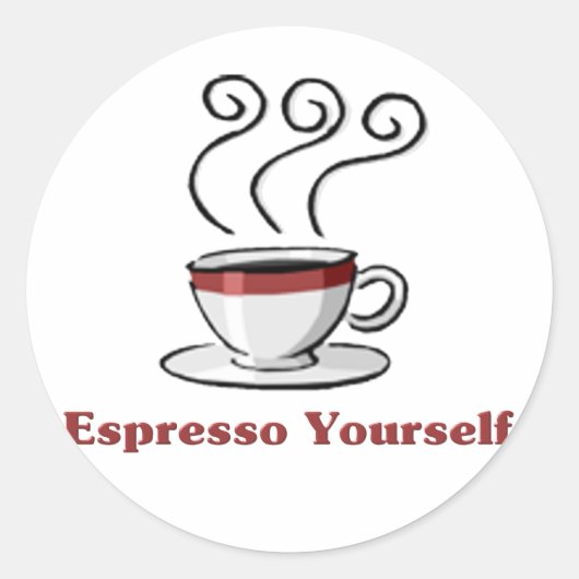 Sticker Rond Espresso Vous-Même (Devant)