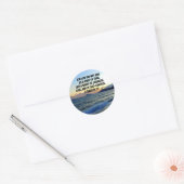Sticker Rond Esprit d'amour Pas de peur 2 Timothée 1:7 Verse de (Enveloppe)