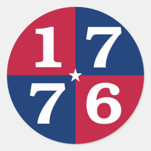 Sticker Rond Esprit de 1776