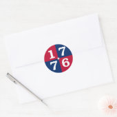 Sticker Rond Esprit De 1776 (Enveloppe)