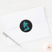 Sticker Rond Esprit de basket-ball (Enveloppe)
