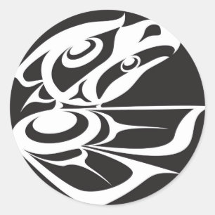 Sticker Rond Esprit Eagle