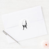 Sticker Rond Esprit enroulé (Enveloppe)