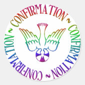 Sticker Rond Esprit Saint - Confirmation (Devant)
