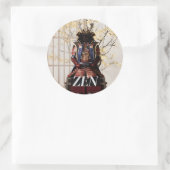 Sticker Rond Esprit samouraï japonais (Sac)
