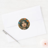 Sticker Rond "Esprit Vibrant" (Enveloppe)