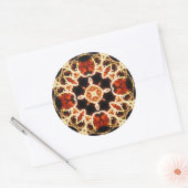 STICKER ROND ESPRITS PSYCHÉDÉLIQUES (Enveloppe)