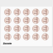 Sticker Rond Essayer Me Blush Rose Pink Tester Exemple Conteneu (Feuille)