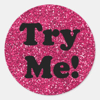 Essayez-moi Parties scintillant Black Pink Tester