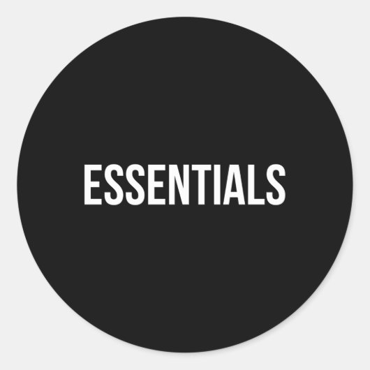 Sticker Rond Essentiels (Devant)