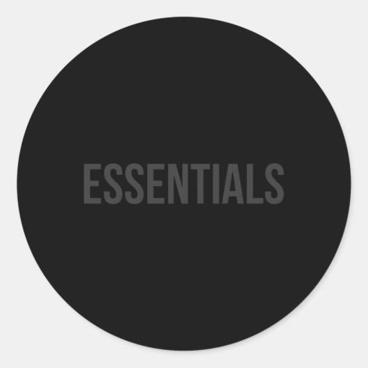 Sticker Rond Essentiels (Devant)