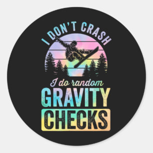 Sticker Rond Essentiels Et Accessoires De Snowboard De Montagne