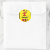 Sticker Rond ESSLINGER'S PREMIUM BEER Running Waiter avec plate (Sac)