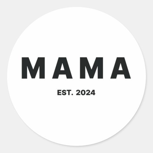 Sticker Rond Est 2024 Fête des mères (Devant)
