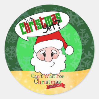 Sticker Rond Est-Ce Encore Noël ?