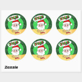Sticker Rond Est-Ce Encore Noël ? (Feuille)