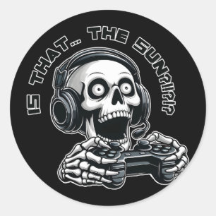 Sticker Rond Est-ce le soleil ? ! ? !