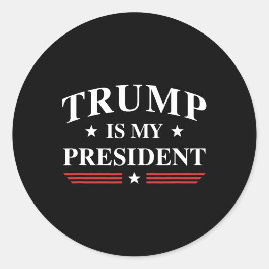 Sticker Rond Est-ce mon président ? (Devant)