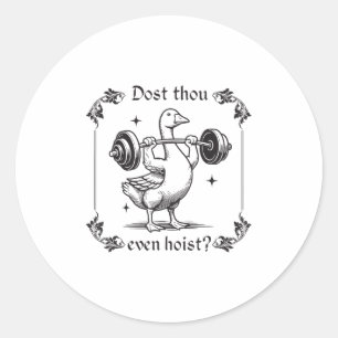 Sticker Rond Est-Ce Que Vous Avez Même Hésité_ Drôle Exercice M
