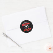Sticker Rond Est-Ce Que Vous Soulevez Même Brun (Enveloppe)