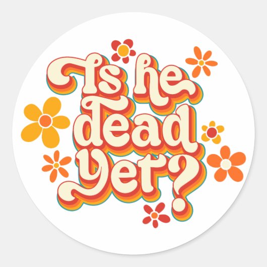Sticker Rond Est-Il Encore Mort ? (Devant)
